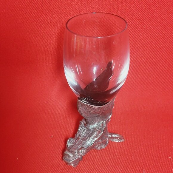 Vintage Frankli Wild Pewter Horse Head Shot Glass - Picture 12 of 13